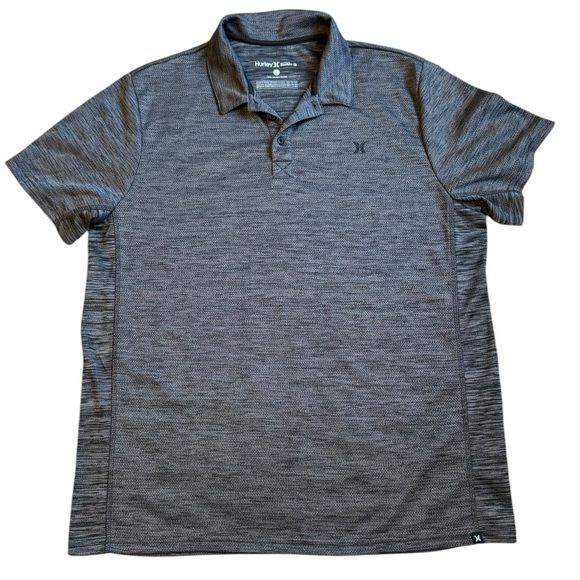 Hurley Men’s Polo Gray Large casual - Picture 1 of 5